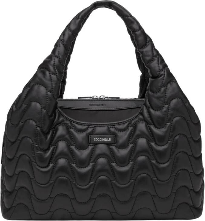 Coccinelle Satchels Bianca Matelasse Handbag in zwart