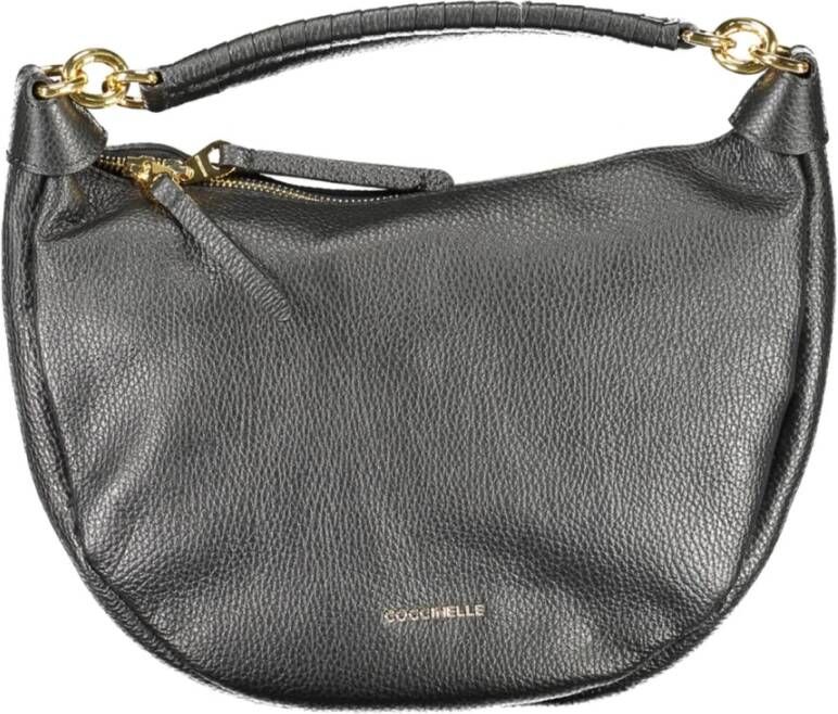 Coccinelle Zwarte dameshandtas met ritssluiting Black Dames