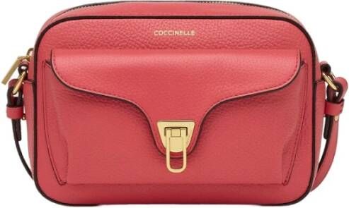 Coccinelle Soft Small Cross Body Tas Rood Dames