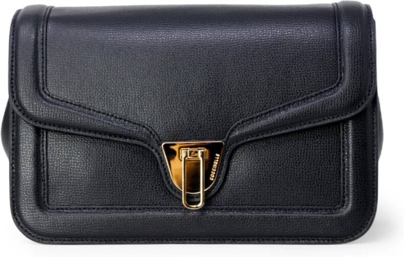 Coccinelle Elegante Zwarte Leren Dames Clutch Black Dames