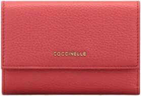 Coccinelle Metallic Soft Wallet Roze Dames