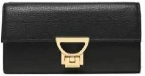 Coccinelle Stijlvolle en compacte zwarte portemonnees Black Dames