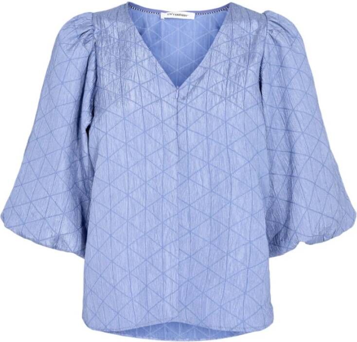 Co'Couture Blouse overhemd Blauw Dames