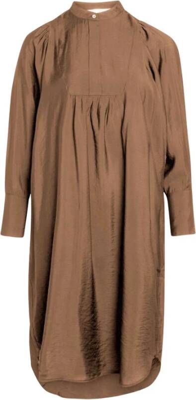 Co'Couture Callum Volume Jurk Bruin Dames