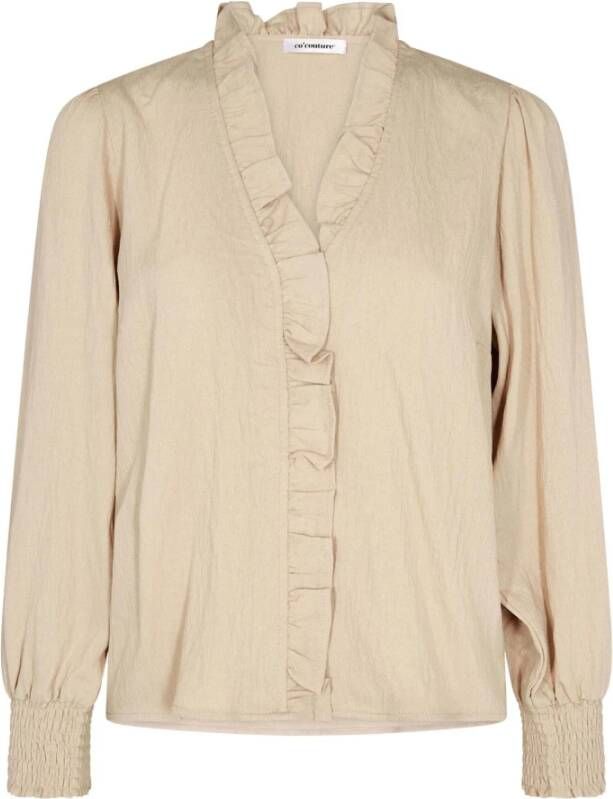 Co'Couture Co Couture Sueda Blouse Beige 35239 199 Beige Dames