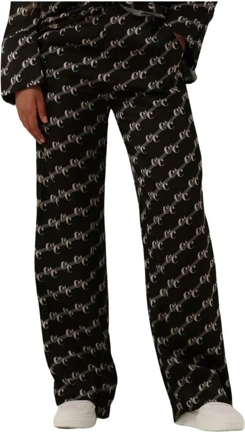 Co'Couture Wijde LogoCC Line Broek Black Dames