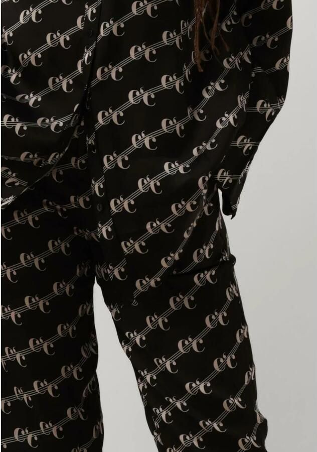 Co'Couture Wijde LogoCC Line Broek Black Dames - Foto 2