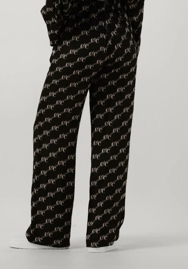 Co'Couture Wijde LogoCC Line Broek Black Dames - Foto 3