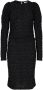 Co'Couture Zwarte Dalia Drape Jurk Black Dames - Thumbnail 1