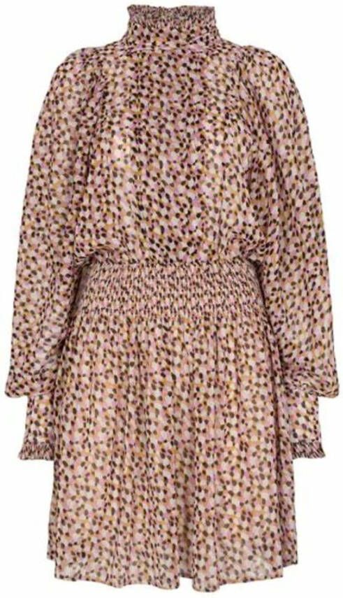 Co'Couture Nadia Pleat Jurk Roze Multicolor Dames