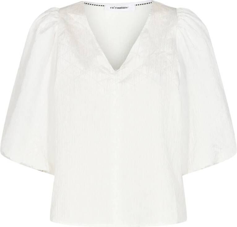 Co'Couture Elegante Issey Blouse Off White Wit Dames