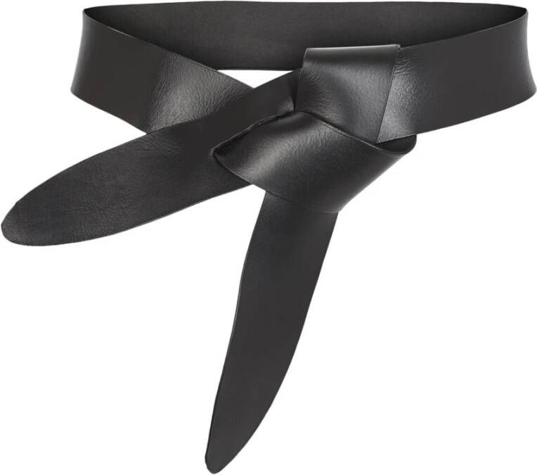 Co'Couture Elegante Leren Riem met Uniek Voor Detail Zwart Dames