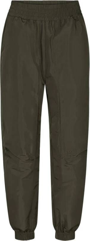 Co'Couture Nylon Track Broek Trice Tech Army Green Dames