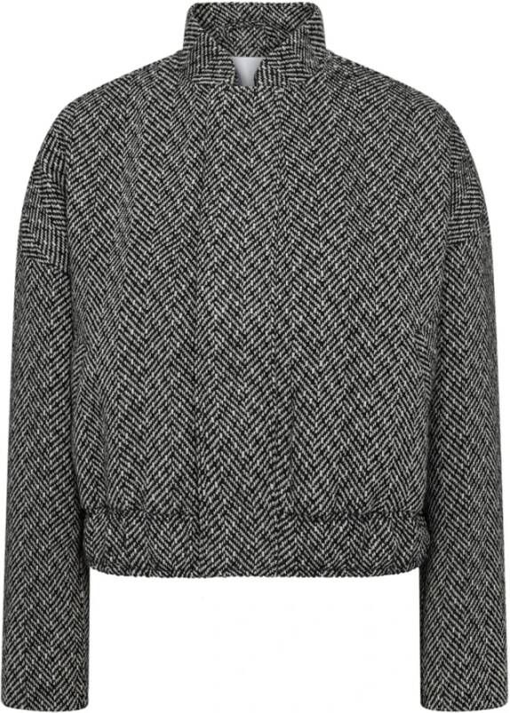 Co'Couture Tweedycc Bomber Jas 30102 Zwart Black Dames