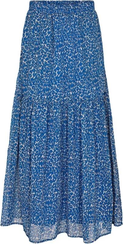 Co'Couture Midi Skirts Blauw Dames