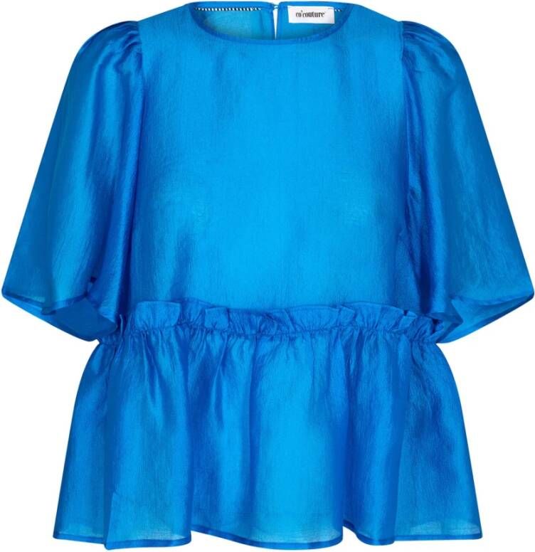 Co'Couture Moniquecc Flow Blouse New Blue Blauw Dames