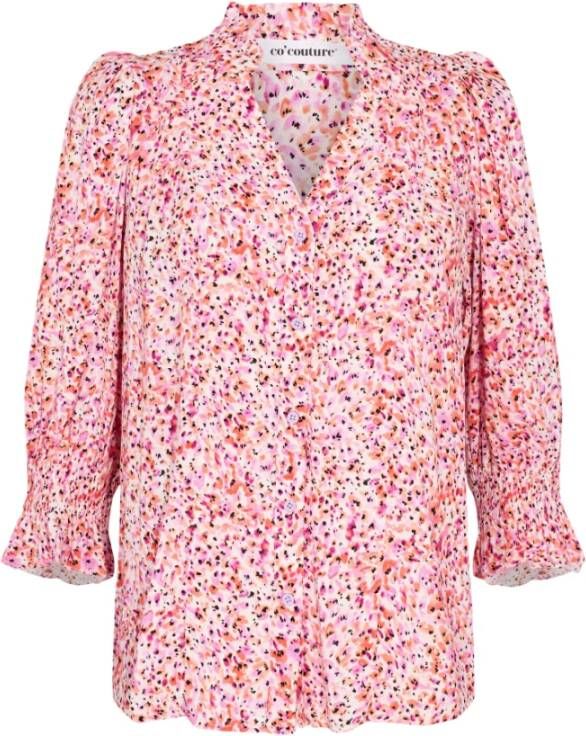 Co'Couture Multicolor Julian SS Shirt Tops Pink Dames