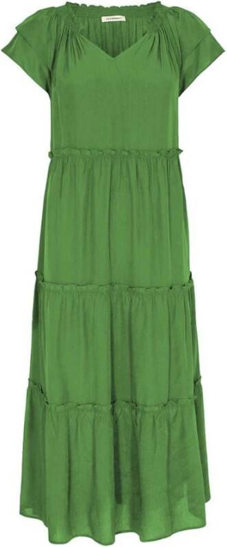 Co'Couture Nieuwe Sunrise Maxi Jurk Groen Dames