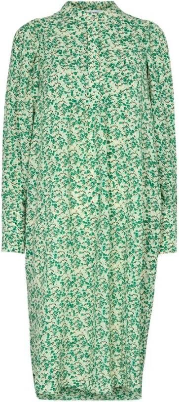 Co'Couture Perry Volume Dress Groen Dames