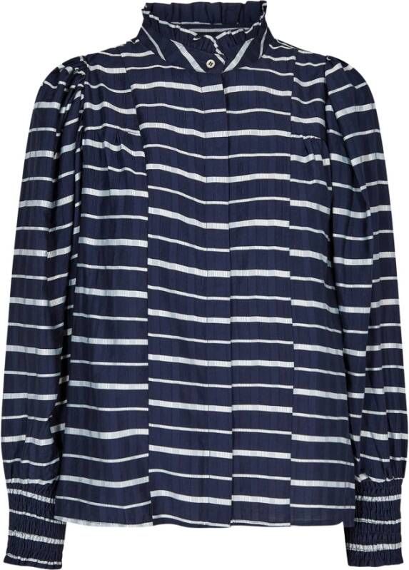 Co'Couture Petra Overhemdblouse Blauw Dames
