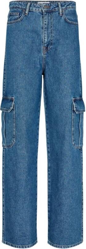 Co'Couture Vika Pocket Jeans in Denim Blue Dames