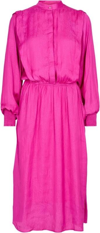 Co'Couture Roze Cassie Dress Midi Stijl Pink Dames