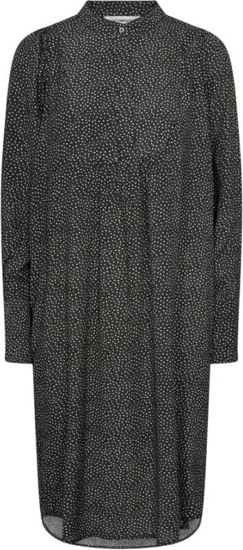 Co'Couture Stijlvolle Overhemdjurk met Lange Mouwen Black Dames