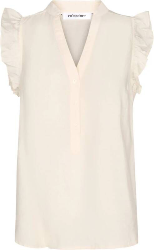 Co'Couture Sleeveless Tops Beige Dames