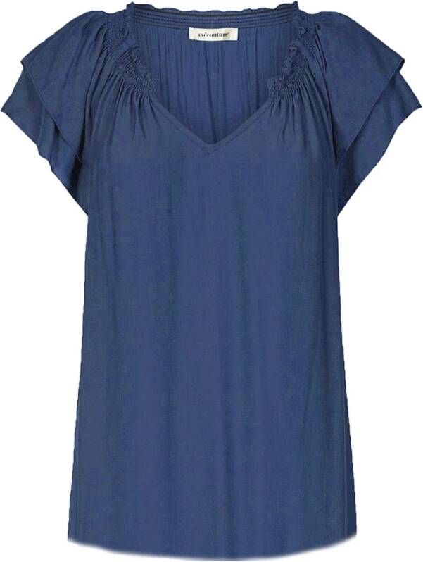 Co'Couture Stijlvol en Comfortabel T-Shirt Blauw Dames