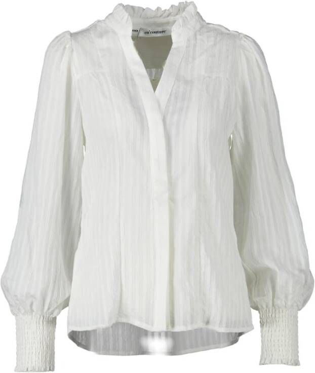 Co'Couture Stijlvolle Blouse: Upgrade Jouw Garderobe! White Dames