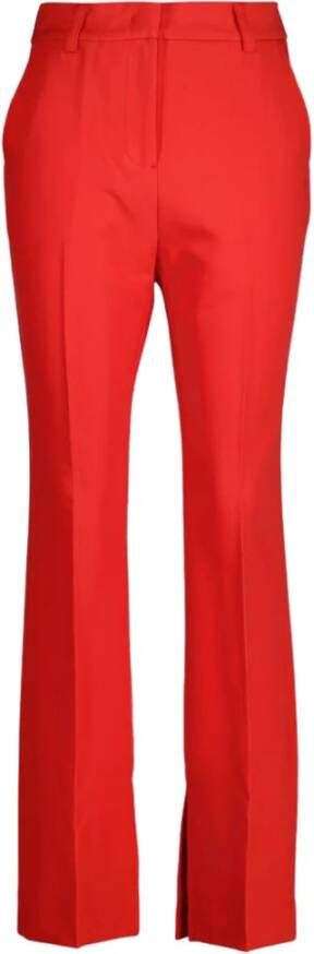 Co'Couture Stijlvolle Straight Broek Rood Dames