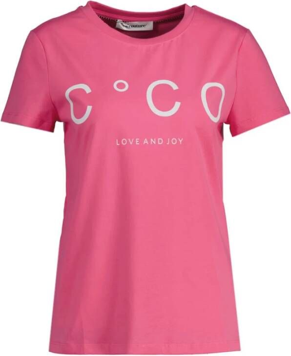 Co'Couture Stijlvolle T-shirts voor vrouwen Roze Dames