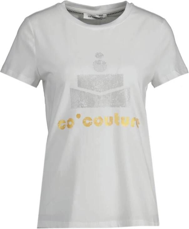 Co'Couture Stijlvolle T-shirts voor vrouwen Wit Dames