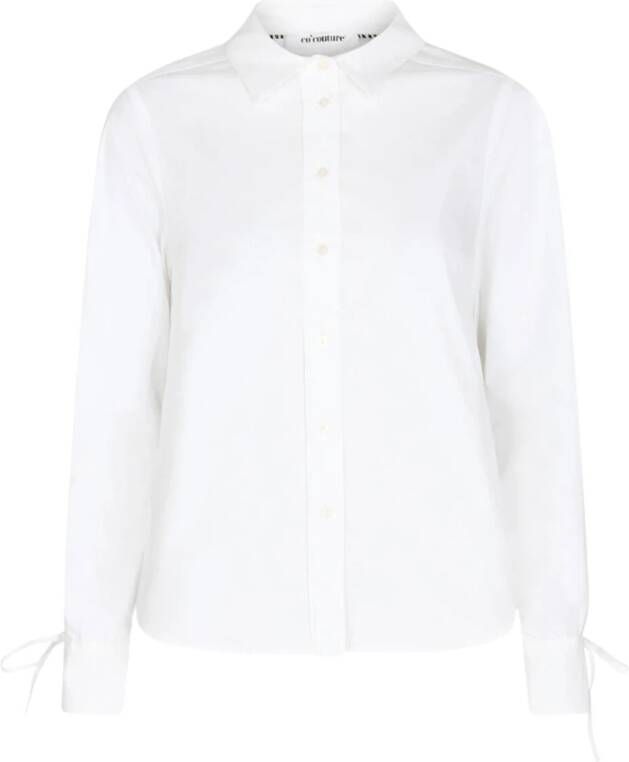 Co'Couture Stijlvolle Top met Lange Mouwen White Dames