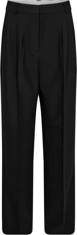 Co'Couture Stijlvolle Volacc Pleat Pant in Zwart Dames