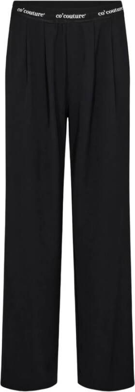Co'Couture Straight Trousers Zwart Dames