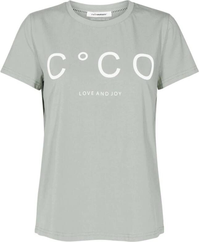 Co'Couture T-shirt met logo Signature grijs