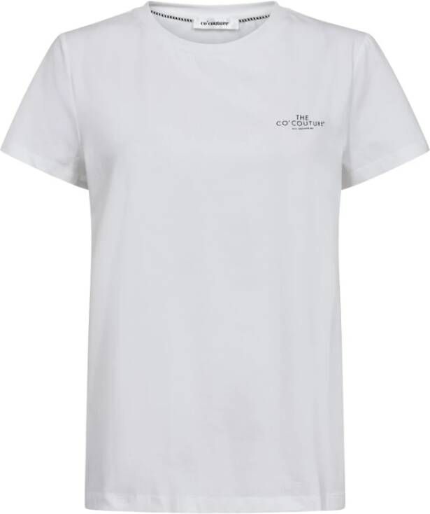 Co'Couture Witte Logo Tee T-Shirt White Dames