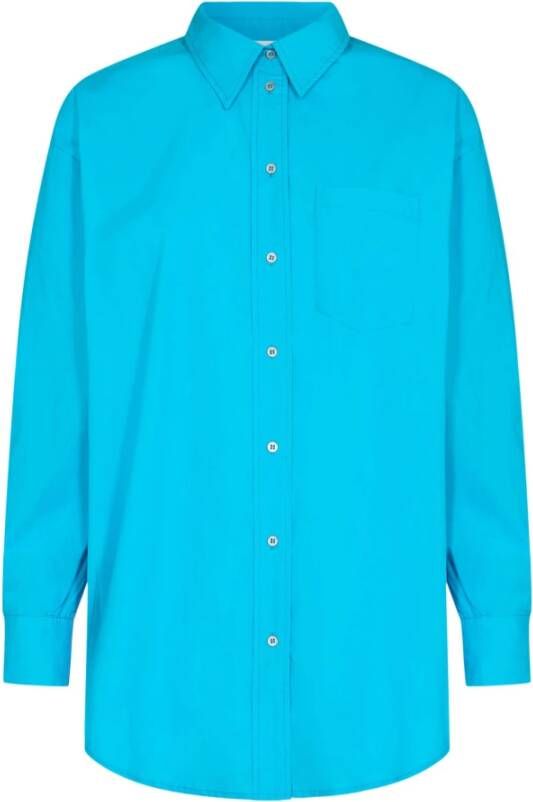 Co'Couture Tijdloze Damesoverhemd Blauw Dames