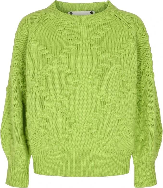 Co'Couture Trui met ronde hals Groen Dames