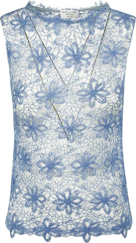 Collina Strada Sleeveless Tops Blauw Dames
