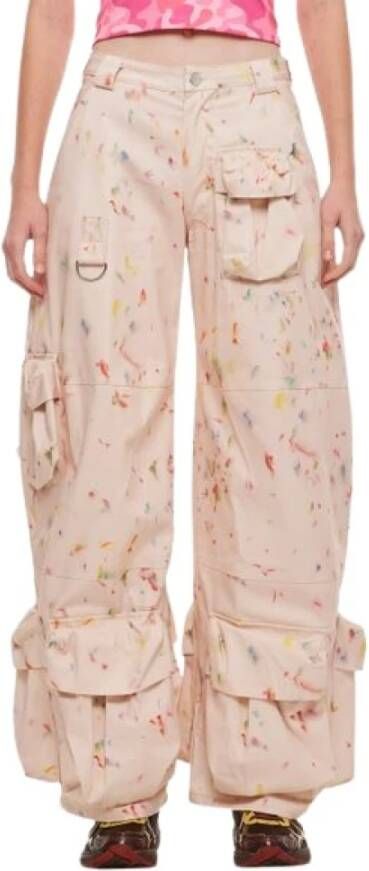 Collina Strada Wide Trousers Roze Dames