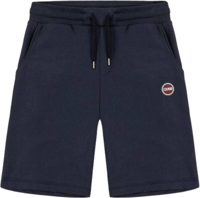 Colmar Blauw Bermuda with logo and drawstring Blauw Heren