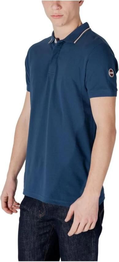 Colmar Blauw Katoenen Poloshirt Lente Zomer Collectie Blue Heren - Foto 3