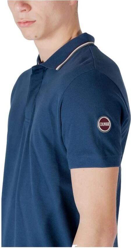 Colmar Blauw Katoenen Poloshirt Lente Zomer Collectie Blue Heren