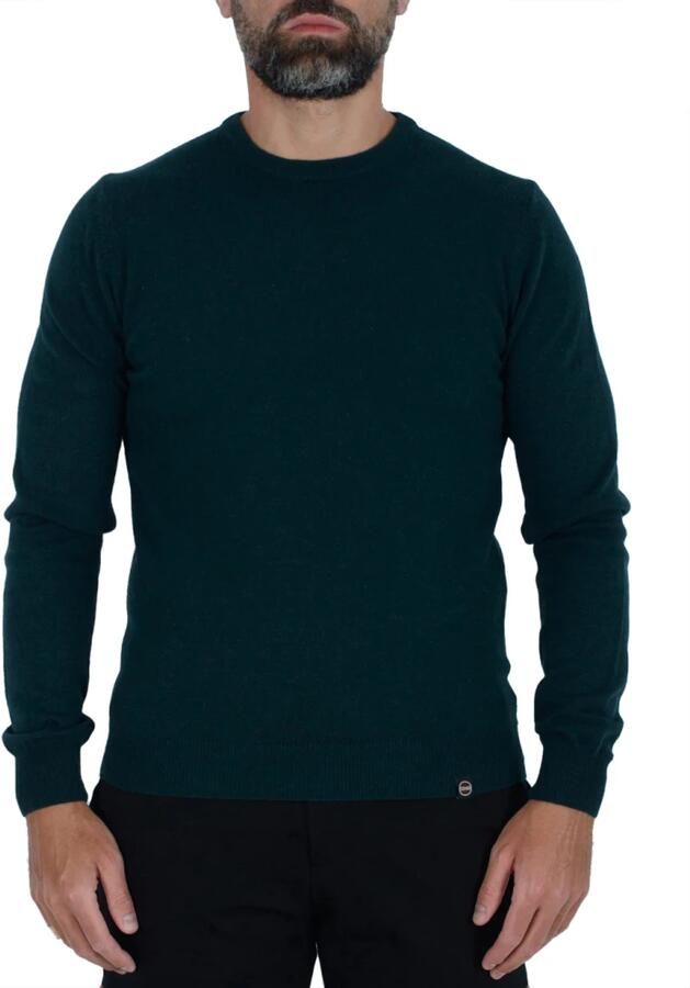 Colmar Groene Sweater Basic Ronde Hals Stijl Green Heren