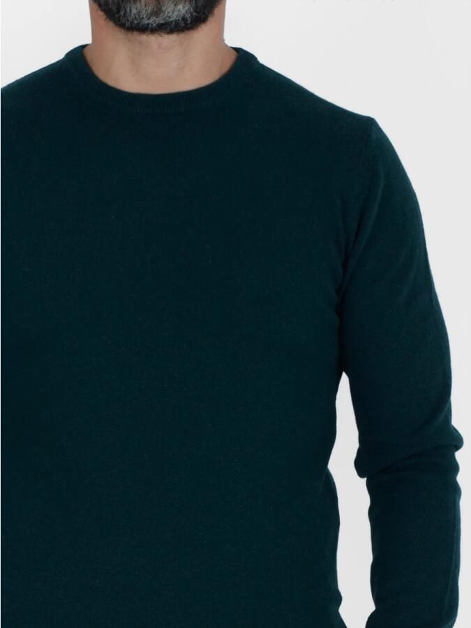Colmar Groene Sweater Basic Ronde Hals Stijl Green Heren - Foto 3