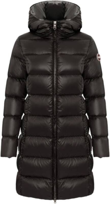 Colmar Lange donsjas met afneembare capuchon Black Dames