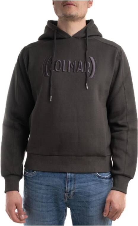 Colmar Geborstelde interne piqué hoodie Grijs Heren