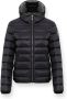 Colmar Damesjas met vaste capuchon gemaakt van gerecycled materiaal en met natuurlijke veren vulling Black Dames - Thumbnail 1